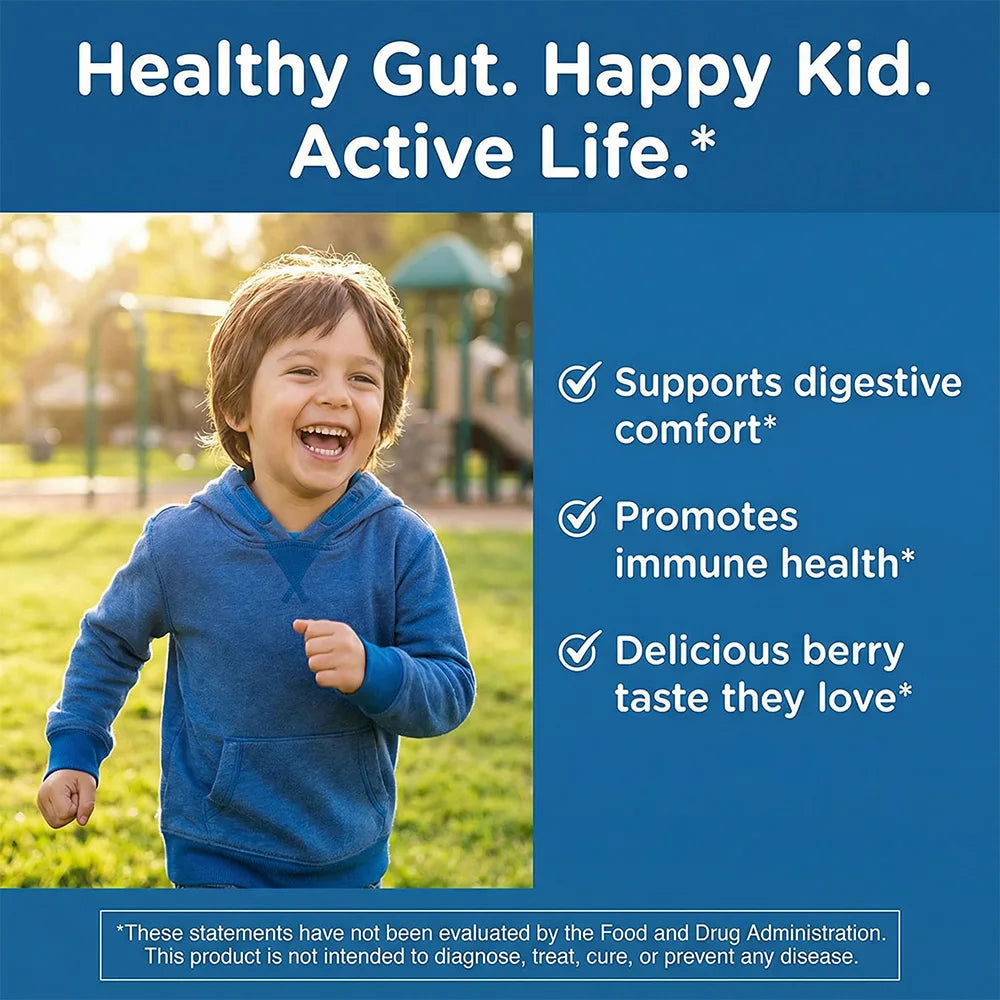 Probiotic Gummies for Adults & Children 2.5 Billion CFU, Berry Antioxidants & Vitamins, Digestive Balance Gut & Immune Support