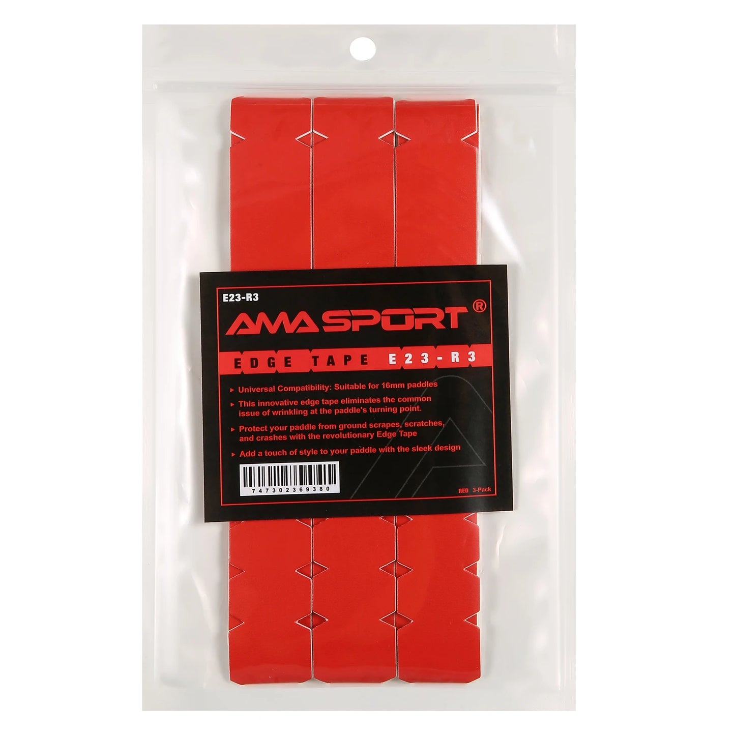 AMASPORT Pickleball Paddle Protection Tape 20mm/23mm/26mm  for 13mm/16mm/19mm Paddle-Navy Blue-Pickleball Edge Euard Tape