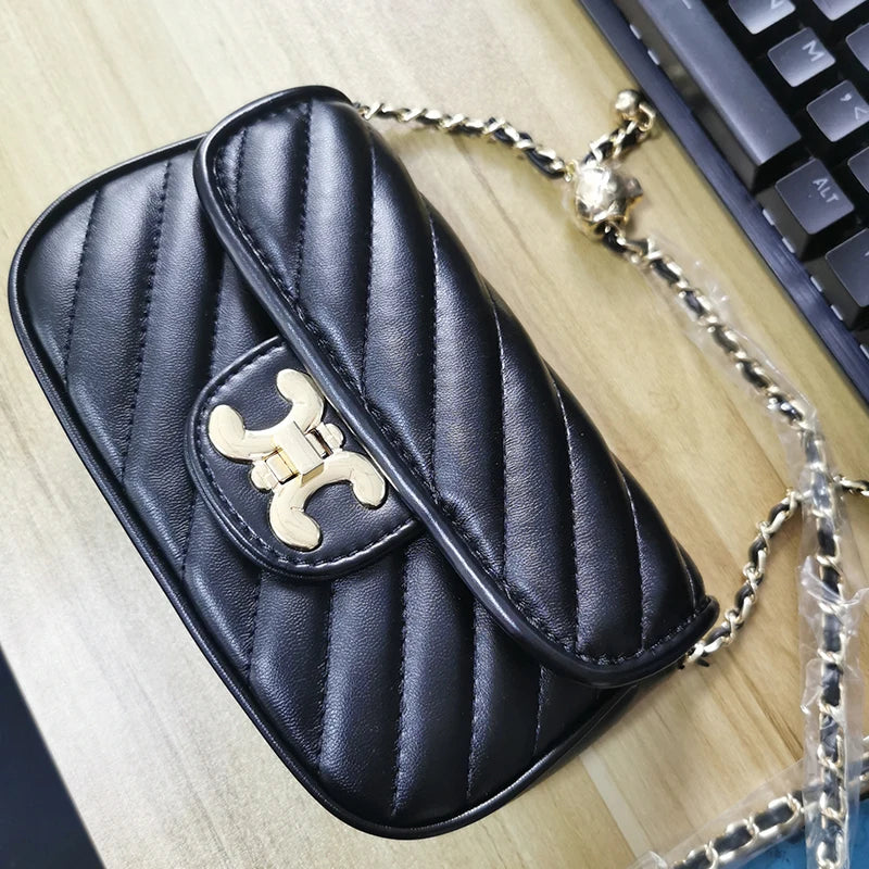 Fashion Women's Bag 2024 New Luxury Designer Bags Adjustable Shoulder Strap Women Shoulder Chain Bag