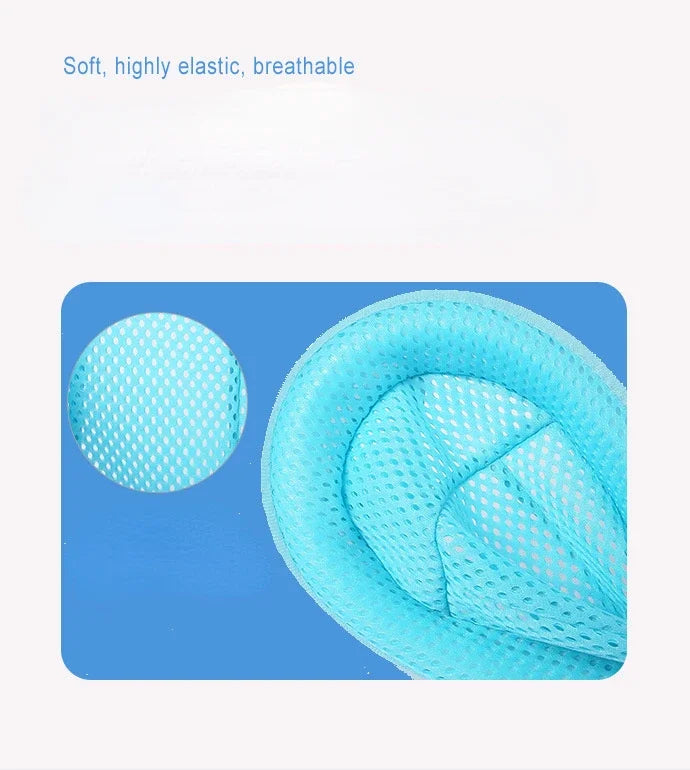 Portable Baby Bathtub Pad Ajustable Bath Tub Shower Cushion Newborn Support Seat Mat Foldable Baby Bath Seat Floating Water Pad