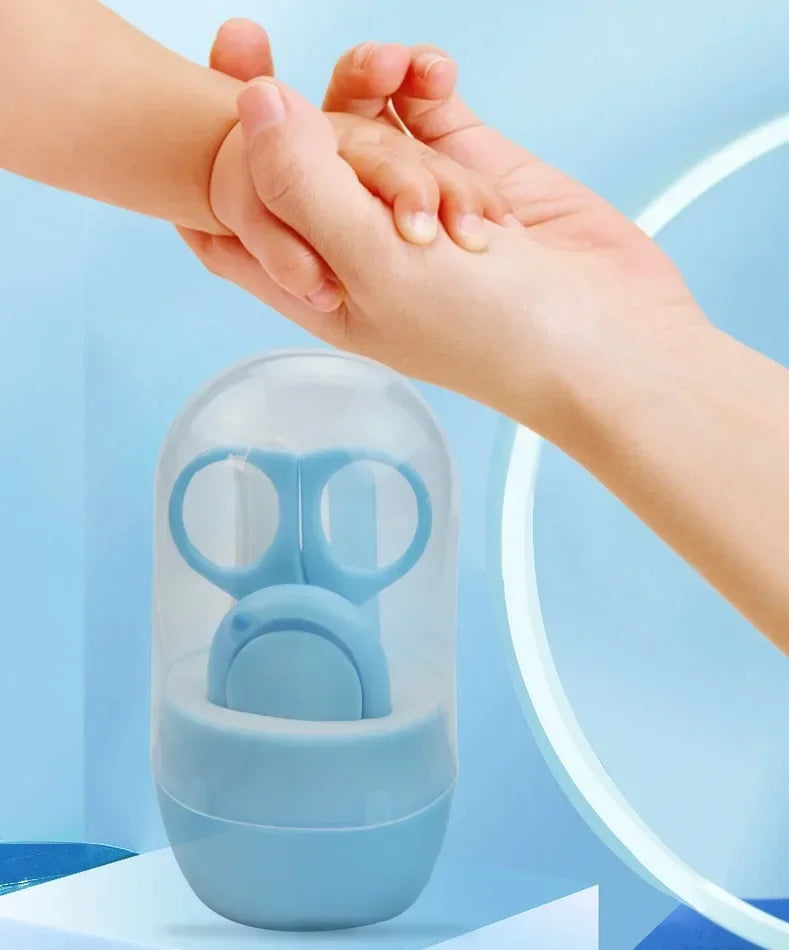 Safe Portable  Nail Clipper Trimmer Tweezer with Box Children Manicure Kit Newborn Baby Nail Scissor Baby Nail Care Tool Kid