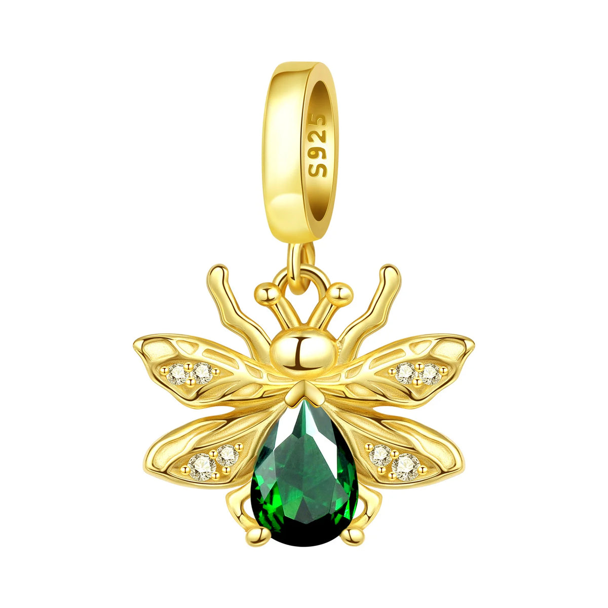 925 Sterling Silver Plated Bee Sunflower Butterfly Charm Pendant Fine Jewelry Women DIY Bracelet Necklace Birthday Party Gift