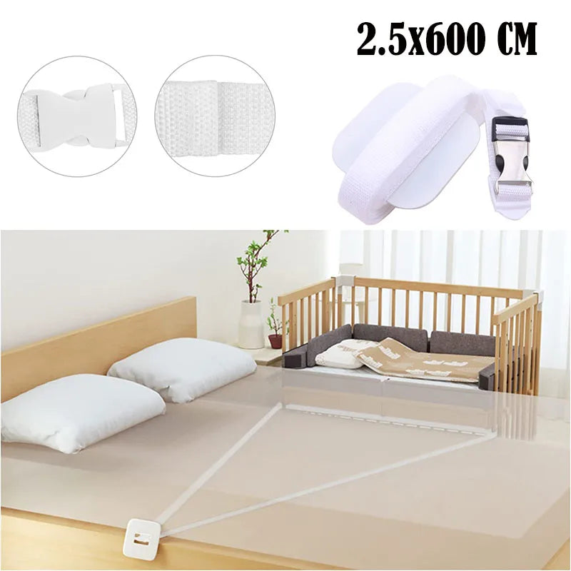 1PC Bed Connector Mattress Strap Belt Sheet Baby Fixing Fasteners Holder Crib Bridge Ropes Straps Twin Connecting Twins Fixation