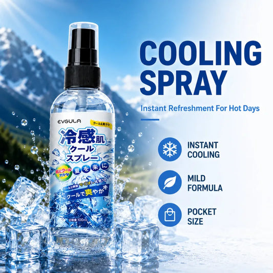 Cooling spray gentle and non-irritating for summer outdoor sports fitness student military training and preven