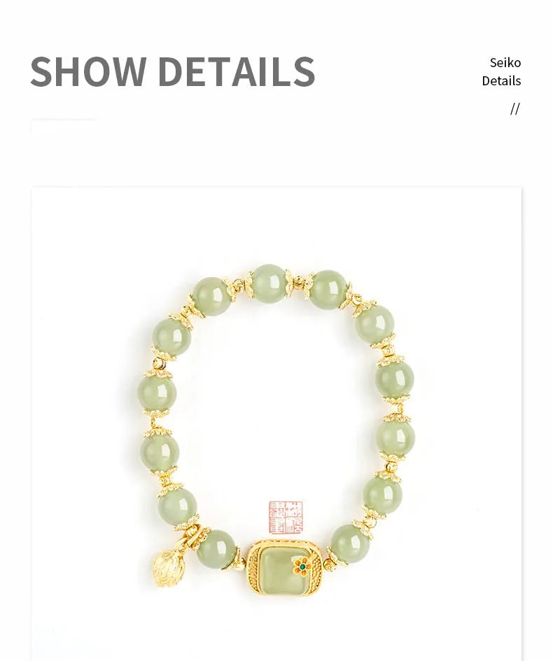 Elegant Temperament Jewelry Natural Hetian Jade Bracelet High Sense For Female Party Wedding Jewelry Gift