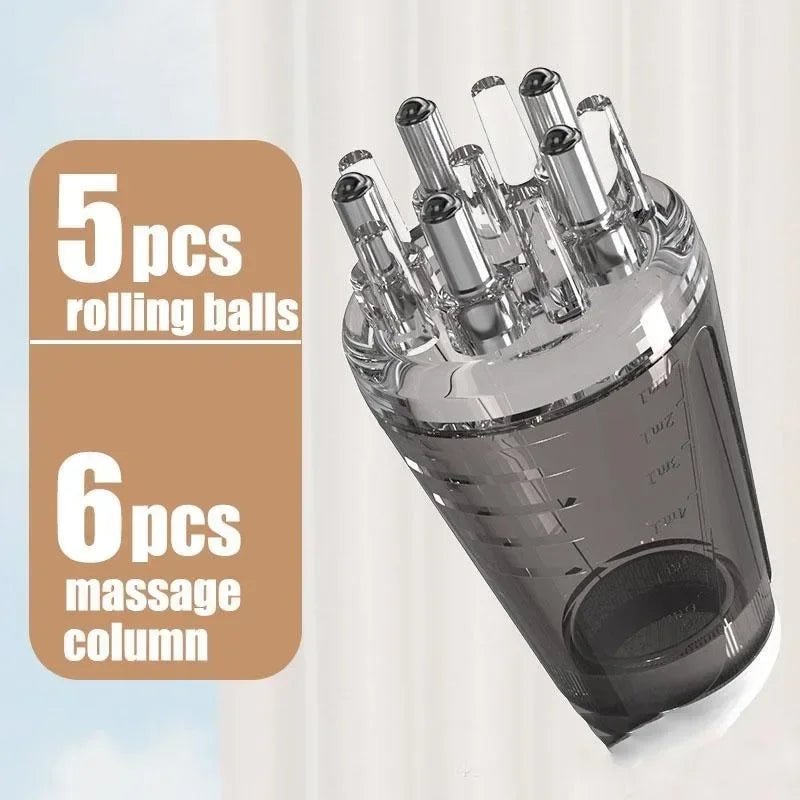 1 Pcs Five Needle Scalp Applicator Portable Mini Head Essential Oil Ball Massage Comb Hair Growth Liquid Application Guide Tool