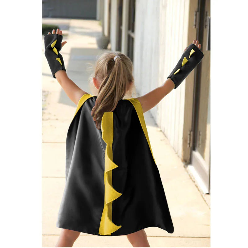 Halloween 7 Colors Dinosaur Costume Cloak with Hat for Boy Birthday Party 70CM Toothless Dragon Fancy Cape Mask Cosplay Costumes