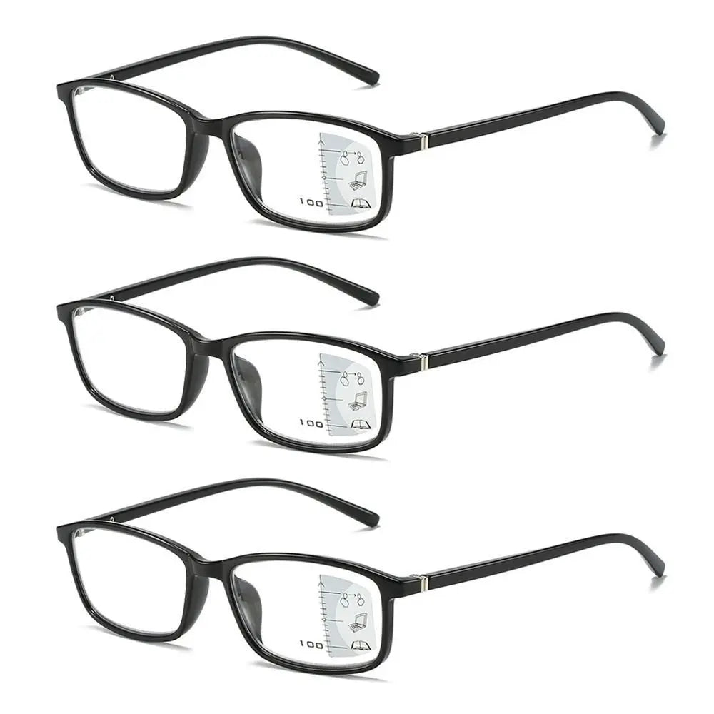 Retro Progressive Multi-Focus Reading Glasses For Men Women Anti-blue Light Near Far Presbyopia Eyeglasses