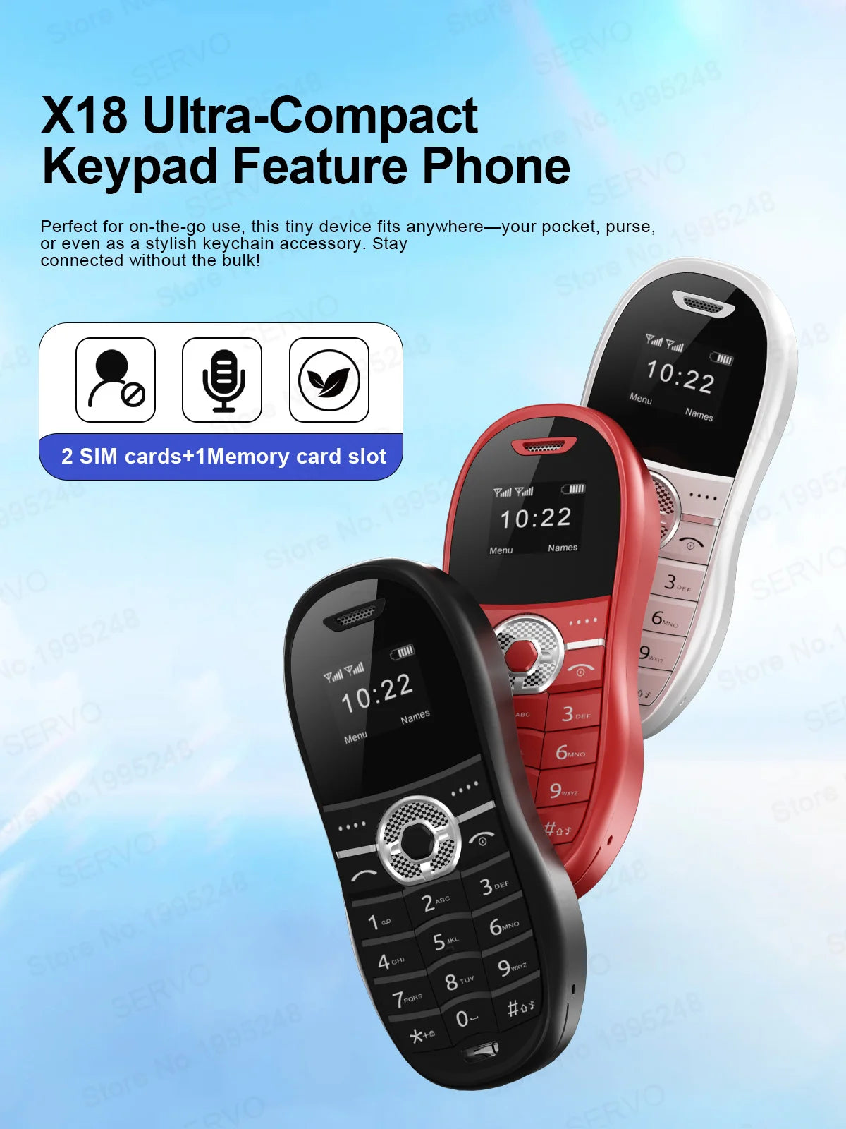 SERVO X18 Mini Sports Car Mobile Phone 2G GSM Call Recording Magic Voice Blacklist Dual SIM Standby Cute Backup Kids Cellphones