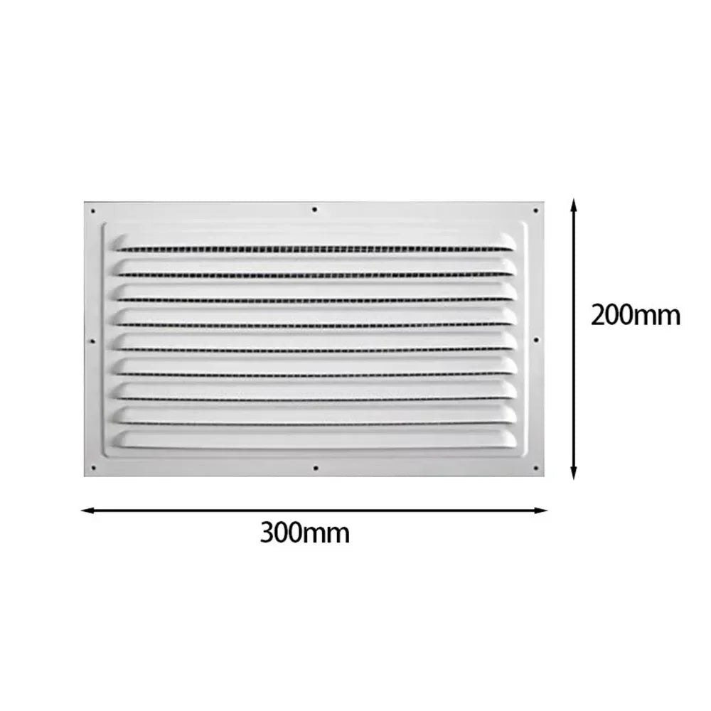 Aluminum Alloy Air Vent Grille Air System Net Cover Screen Exhaust Outlet Window Square Vent 100/150/200/250/300/400mm