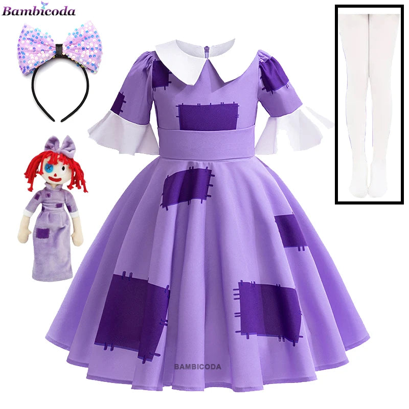 The Amazing Digital Circus Cosplay Costume Halloween Cartoon Circus Pomni Jax Ragatha Caine Jumpsuit Outfits Party Outfit
