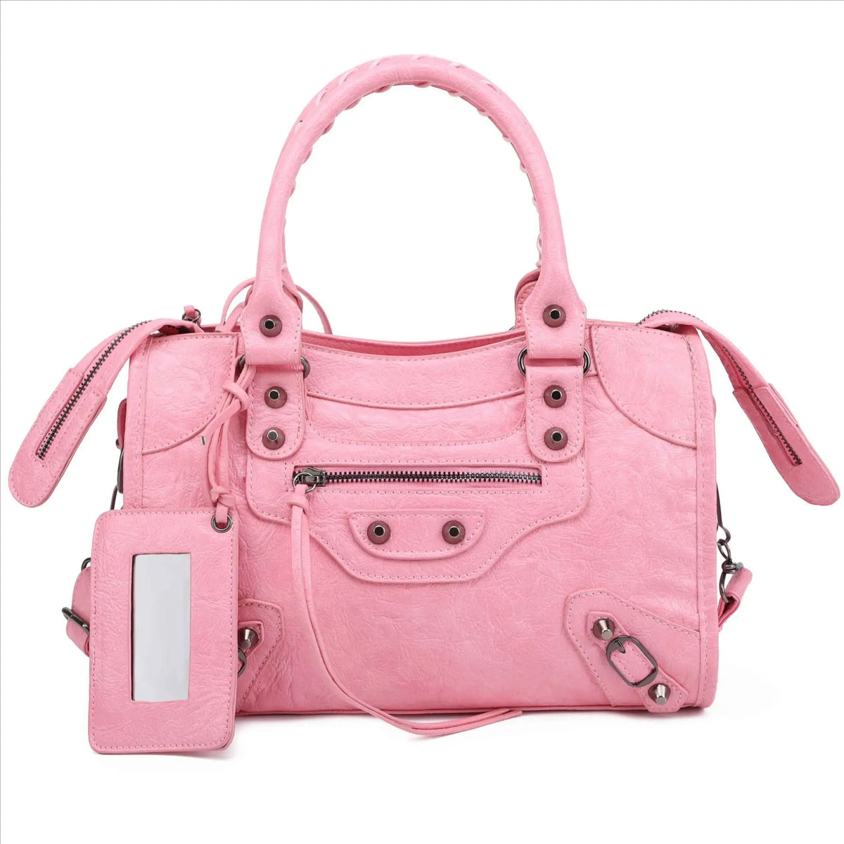 Luxury Designer City Motorcycle Shoulder Tote Bag for Women Large Capacity Autumn Winter Handbag Crossbody Stylish Women's Bag