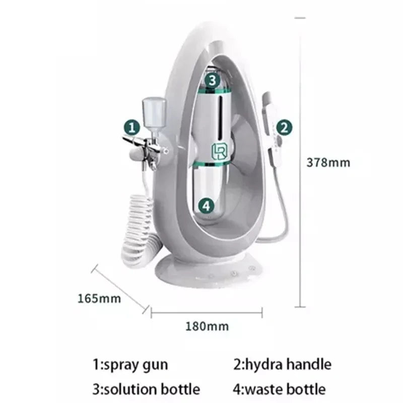 Peeling Beauty Device New Small Bubble Oxygen Injection Instrument Hydra Dermabrasion Aqua Facial Cleaning Suction Blackhead