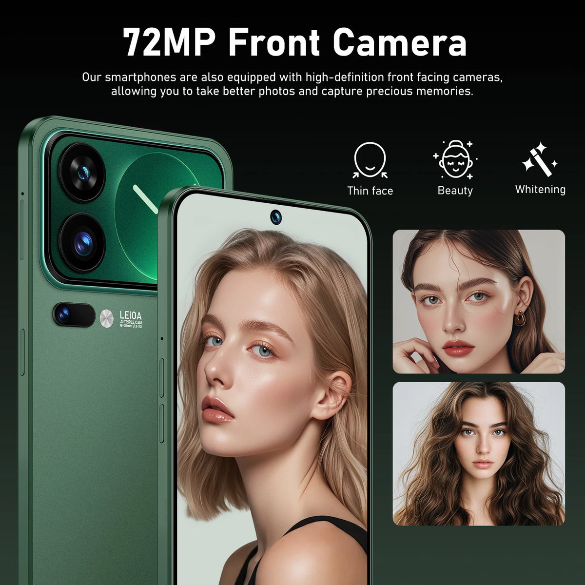 2026 New Global Version For M17 Pro Max Mobile Phones 7.3" HD High Quality 7800mAh Battery Standby 72MP+108MP Dual Card