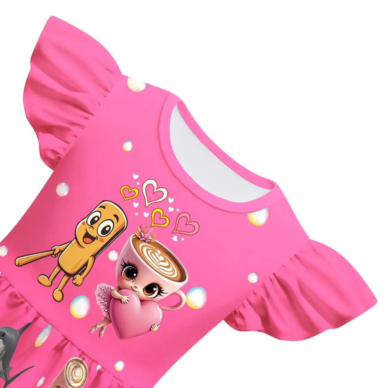 New Ballerina Cappuccina Cosplay Girls Dress+Bag Halloween Party Italian Brainrot Animals  Tung Tung Tung Sahur Costume Kids