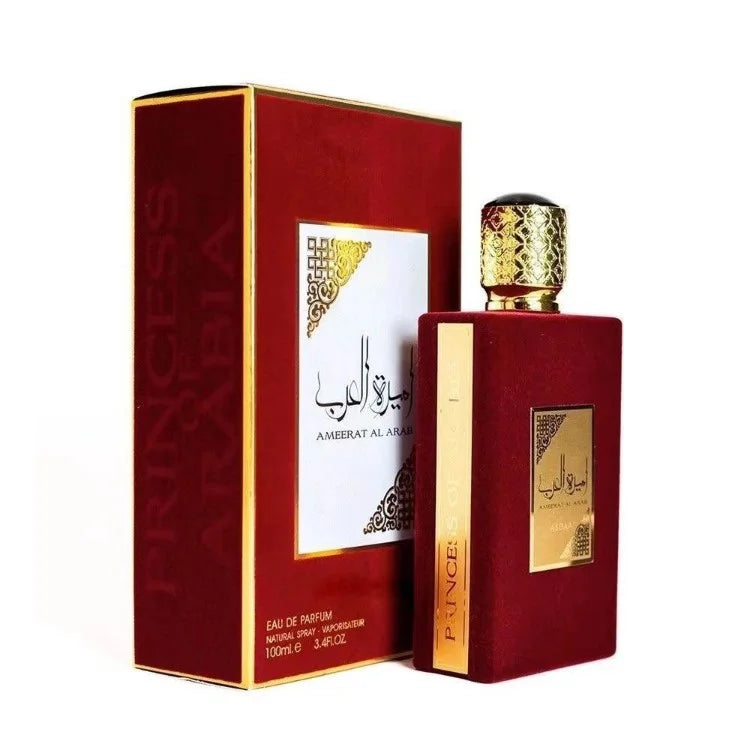 Luxury Ameerat Al Arab Perfume For Women, Black Red Pink Velvet EDP, Oriental Long Lasting Scent, High Quality Gift