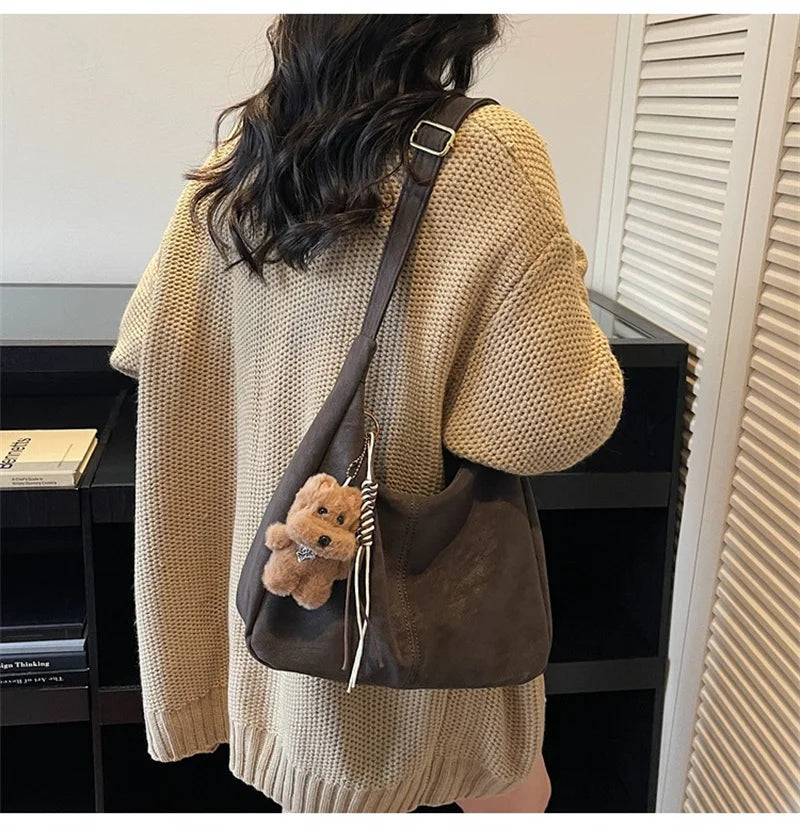 Fashion Soft PU Leather Tote Bags for Women Trend Female Simple Large High Capacity Shoulder Women Handbags Messenger Bags