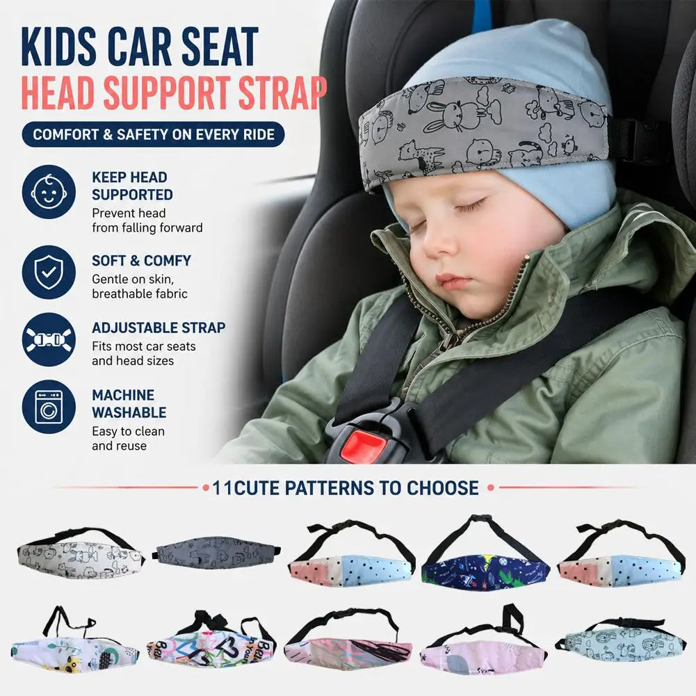 Baby Car Seat Head Support Children Stroller Fastening Belt Adjustable Boy Girl Playpens Sleep Positioner Baby Saftey Pillows