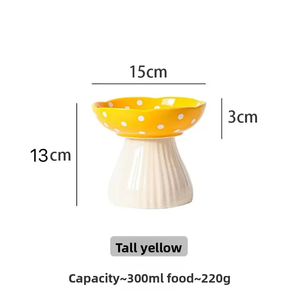 Elevated Pet Bowl with Bracket for Spill Proof Cat and Dog Bowl Tilted Cat and Dog Pet Food Water Tray