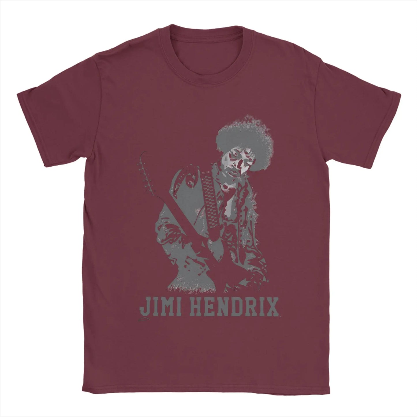 Jimi Hendrix Cotton T-Shirt For Man Summer  Classic T Shirts Breathable Novelty Tee Shirt Big Size Casual Clothing