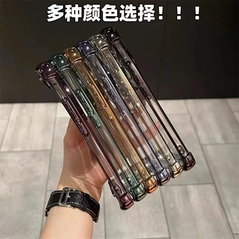 For Xiaomi 17 Ultra Case Luxury Electroplated Airbag Transparent TPU Cover For Mi Xiaomi17 Ultra Shockproof Bumper Funda