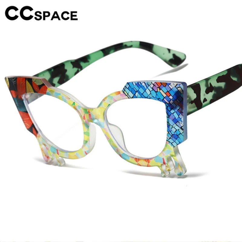 2024 New In Colorful Reading Glasses Women Popular Casual Optical Presbyopia Eyeglasses Diopter +50+100+150+200+300+350 300921