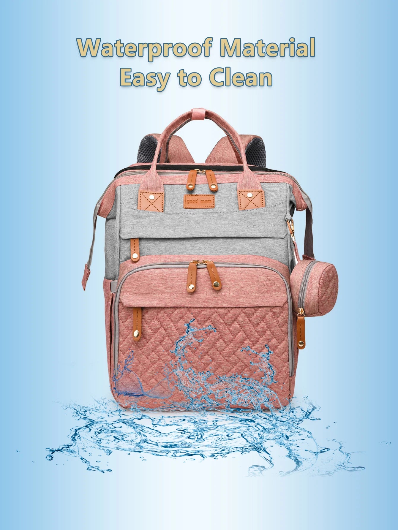 Baby Diaper Bag Backpack, Baby Bags for Boys Girls, Diaper Backpack Bag with a Changing Station, Large Travel Back Pack