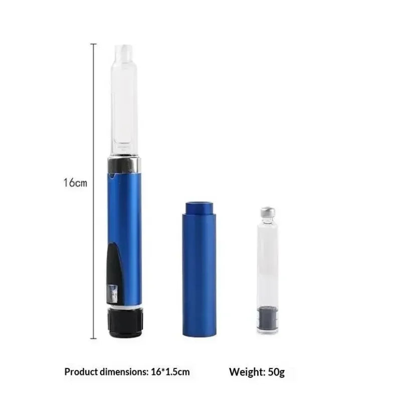 Portable Dose Adjustable Reusable Injector Pen Kit for Insulin Peptide, Comes with 10Pcs 3ML Replacement Cartridges