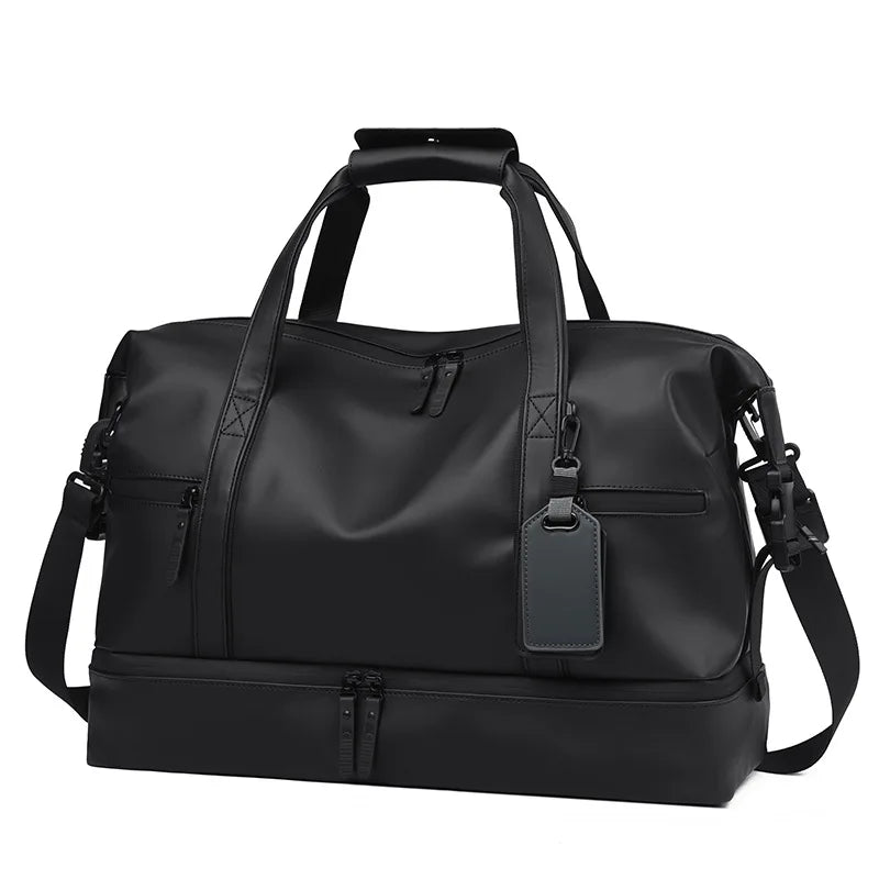 Fashion Travel Tote Bag for Men and Women Large Capacity Shoulder Crossbody Handbag Leisure Sports  Simple Business Travel Bag