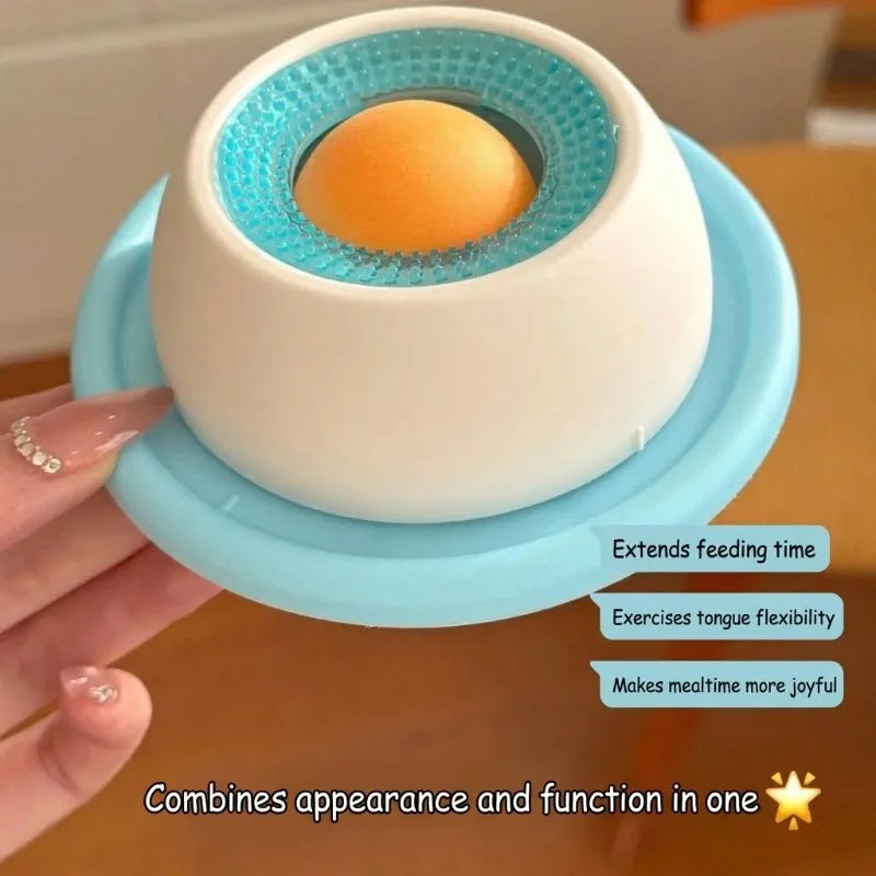 Pet Lick Feeder Bowl, Non-Slip Slow Feeder for Dogs Cats, Interactive Treat Toy for Oral Stimulation & Anxiety Relief