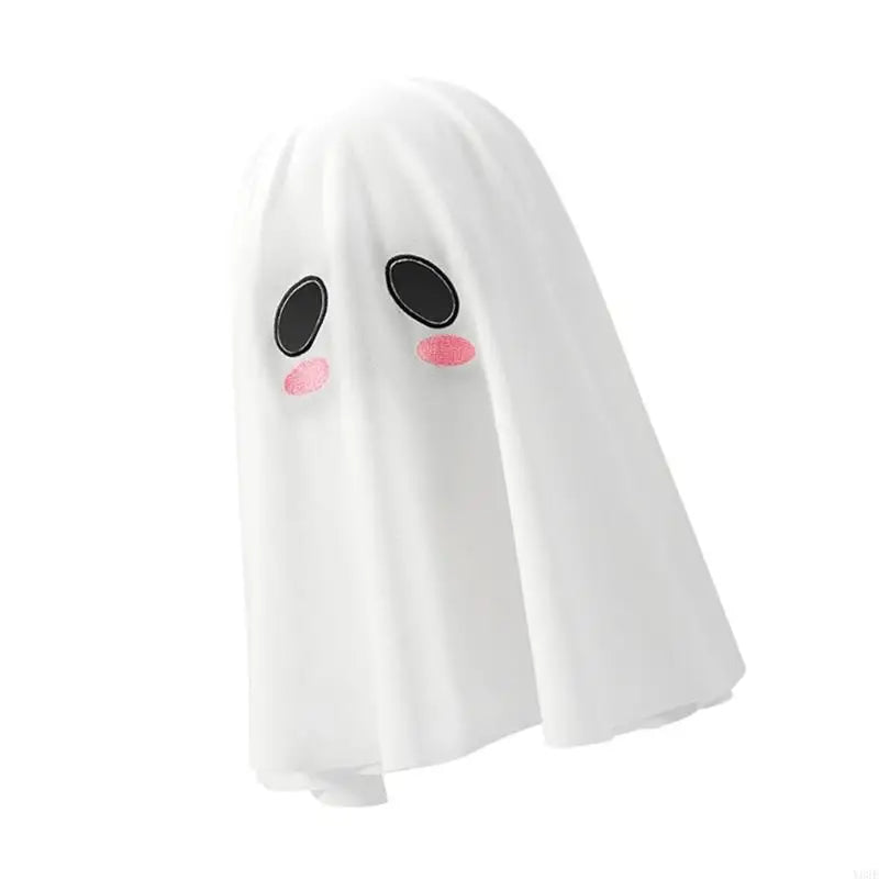 Ghostly Hooded Halloween Costume Accessory With 42cm Flowing Design And Breathable Polyester Spandex Blend For Haunted Y08E