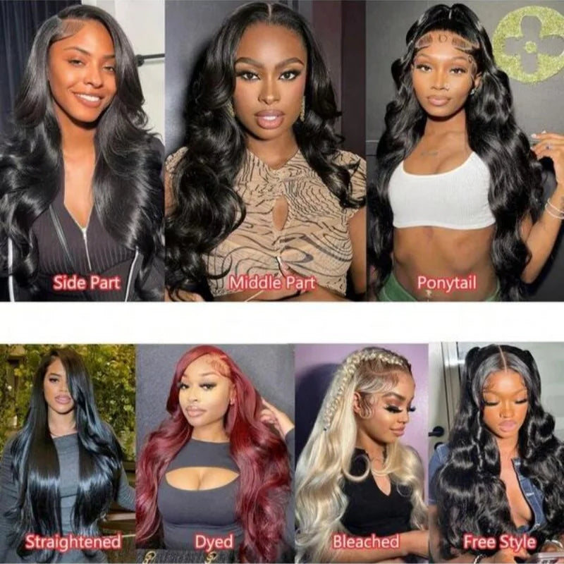 250% Density 42 Inch 13x4 Body Wave Lace Frontal Wigs Human Hair Pre Plucked 13x4 Frontal Wigs Human Hair HD Lace Body Wave Wigs
