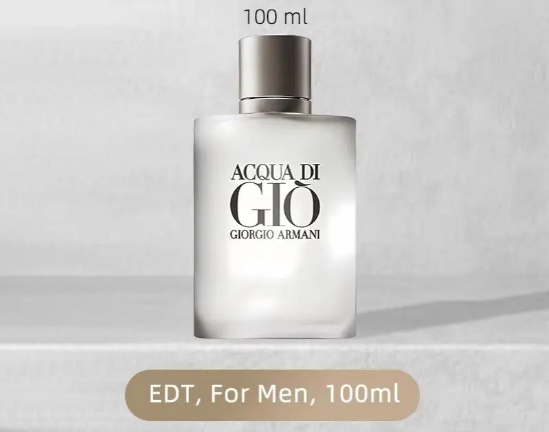 Armani Acqua di Gio EDT 100ml for Men Giorgio Armani Classic Fresh Aquatic Woody Scent Long Lasting Light Perfume Cologne Spray