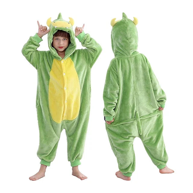 Kids Animal Capybara Kigurumi Costume Cosplay Cartoon Jumpsuit for Children Halloween Christmas Girls Boys Hooded Pajamas Onesie
