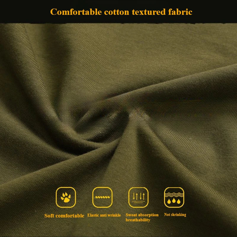 Tactical Camouflage Special Forces T-shirt Men Spring Breathable Wear Resistant Round Neck Top Pure Cotton Training Workwear