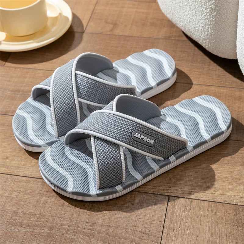 Summer Men Women Indoor Home Slippers Soft House Shoes Slides Guest Shoes Sleepers Slipers Room Bedroom Bathroom