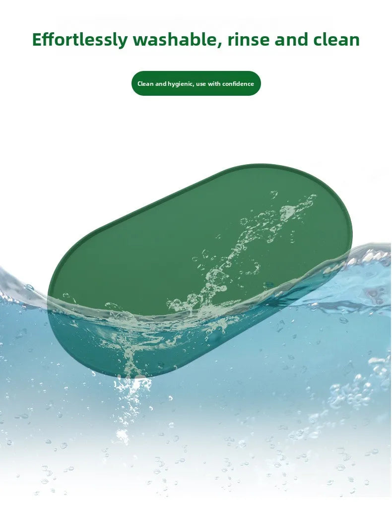 Silicone pet feeding dog and cat bowl food mat, non stick waterproof pet food feeding mat,anti slip dog feeder,splash proof tray