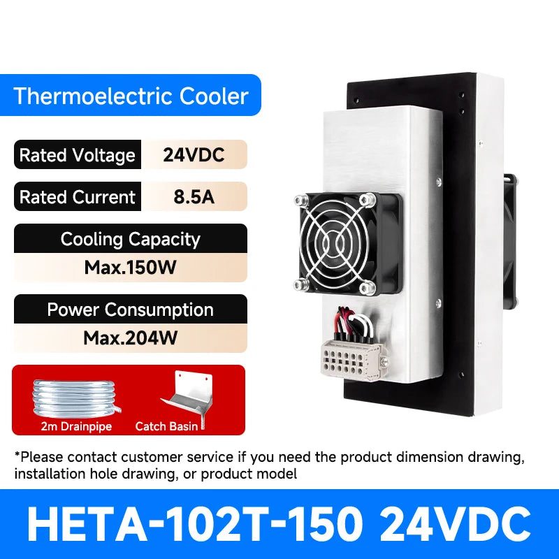 ENMG Industrial Cabinet Semiconductor Cooling System HET Kit 12V Peltier Cooling Module with Fan Heatsink & Electronic AC Green.
