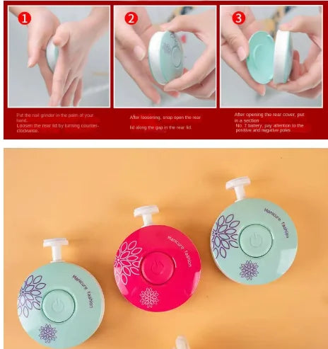 Electric Baby Nail Trimmer Kid Nail Polisher Tool Infant Manicure Scissors Baby Hygiene Kit Baby Nail Clipper Cutter For Newbor