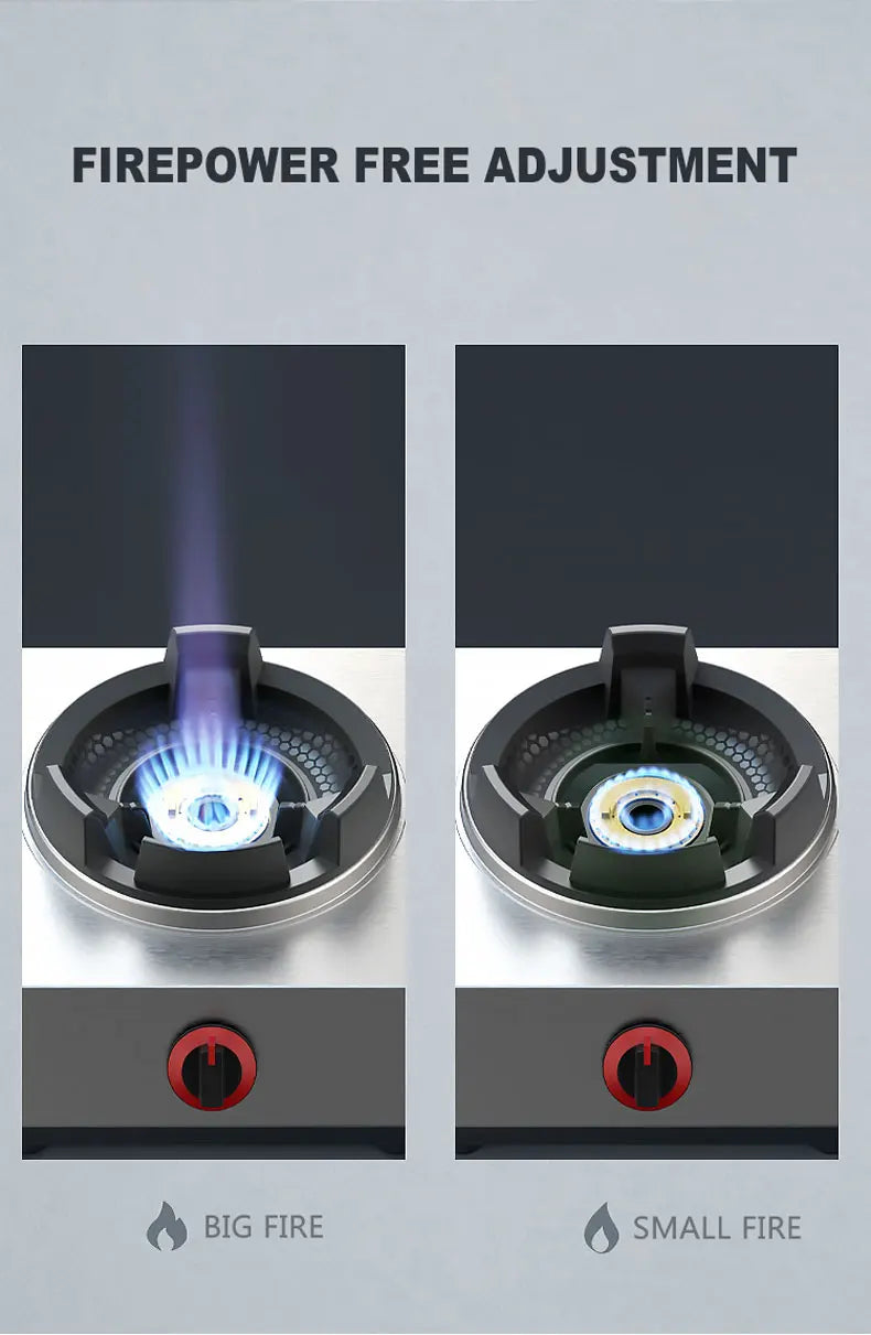 Kitchen Gas Hob Cooktop Single Gas Stove Household Stainless Steel Commercial Gas Stove Encimera Cocina Gas