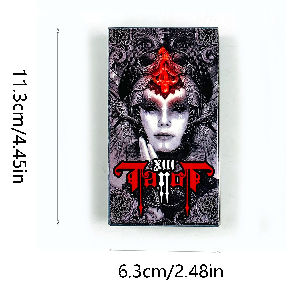 XIII Dark Tarot Cards Deck Board Game Mysterious Divination Edition Borad Playing Games，Holiday Games Leisure Party Card Game