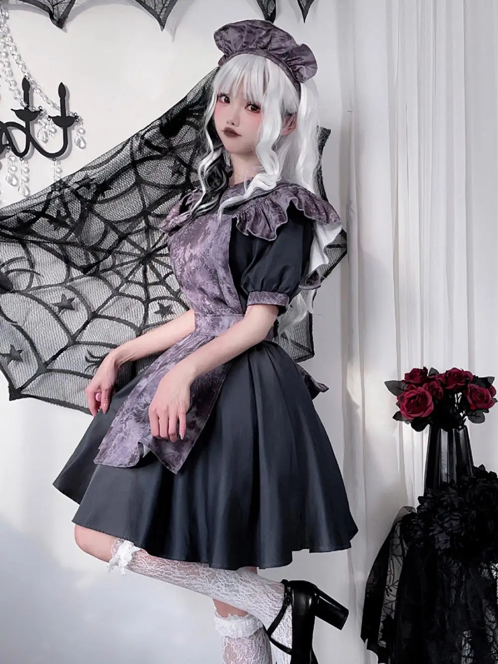 Halloween Costumes Lolita Dresses Pumpkin Witch Vampire Maid Outfits Dark Teenage Gothic Scary Doll Role-Playing Japanese Suit