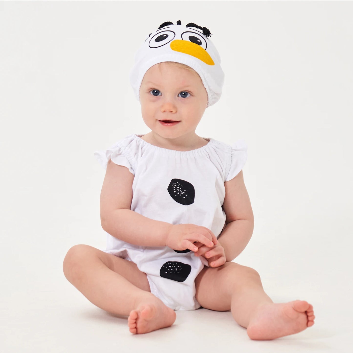 Umorden Baby Boys Girls Sleeveless Summer Snowman Costume Bodysuit Halloween Purim Christmas Photograph Fancy Dress 2pcs Set