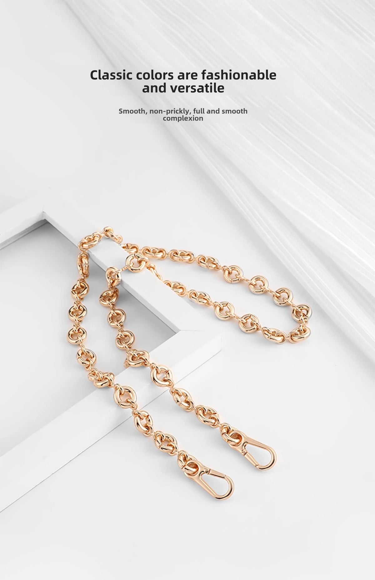 New Women Replaceable Alloy Bag Chain Strap Detachable Purse Handbag Bag Straps Resin Crossbody DlY Shoulder Bag Accessories