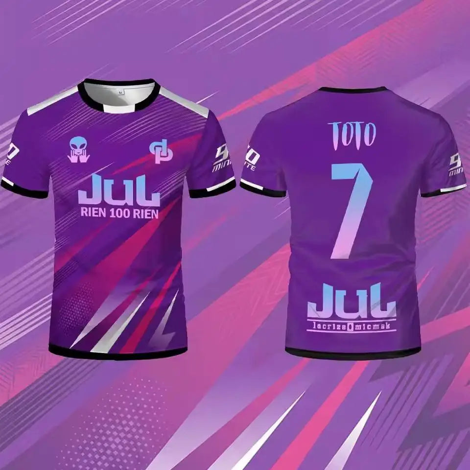 Jul Toto Ninetta 2026 Rien 100 Rien Soccer Jersey Summer Outdoor Breathable Training T-shirt Unisex Crew Neck Tee For Mens Women