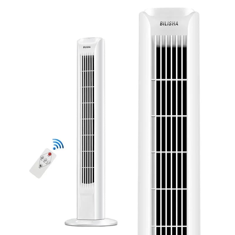 Bladeless Oscillating Tower Fan Quiet Remote Control USB Portable Adjustable Height Silent Bedroom Office Dorm Air Conditioner