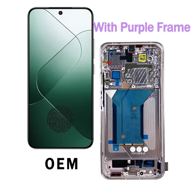 6.36" OEM Display For Xiaomi 14 LCD Display Touch Screen Digitizer for Xiaomi 14 23127PN0CC 23127PN0CG LCD Screen Replacement