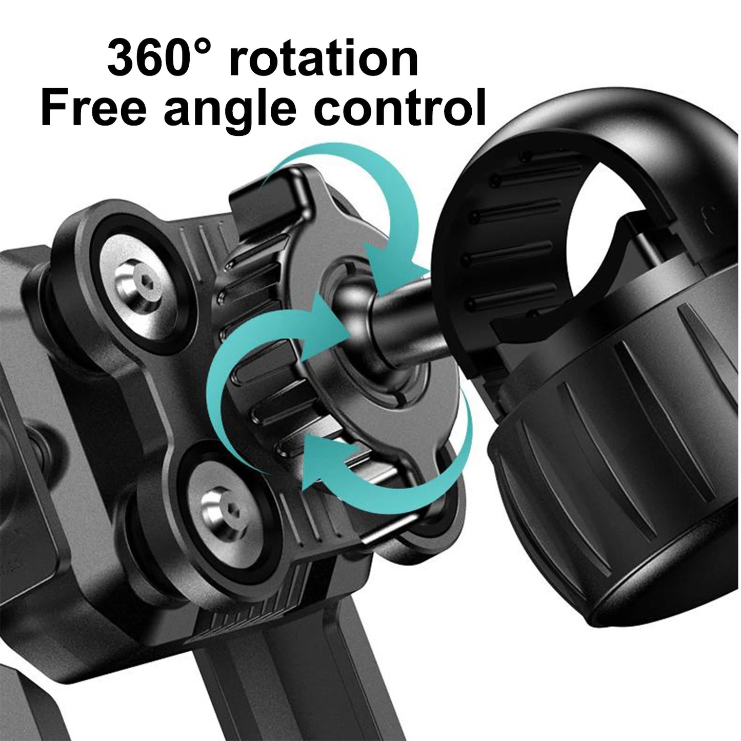 New Motorcycle Phone Mount with Vibration Dampener - 30s Tool-Free Install & Quick Lock, Universal for Bike/MTB, Fit 4-7" Phones