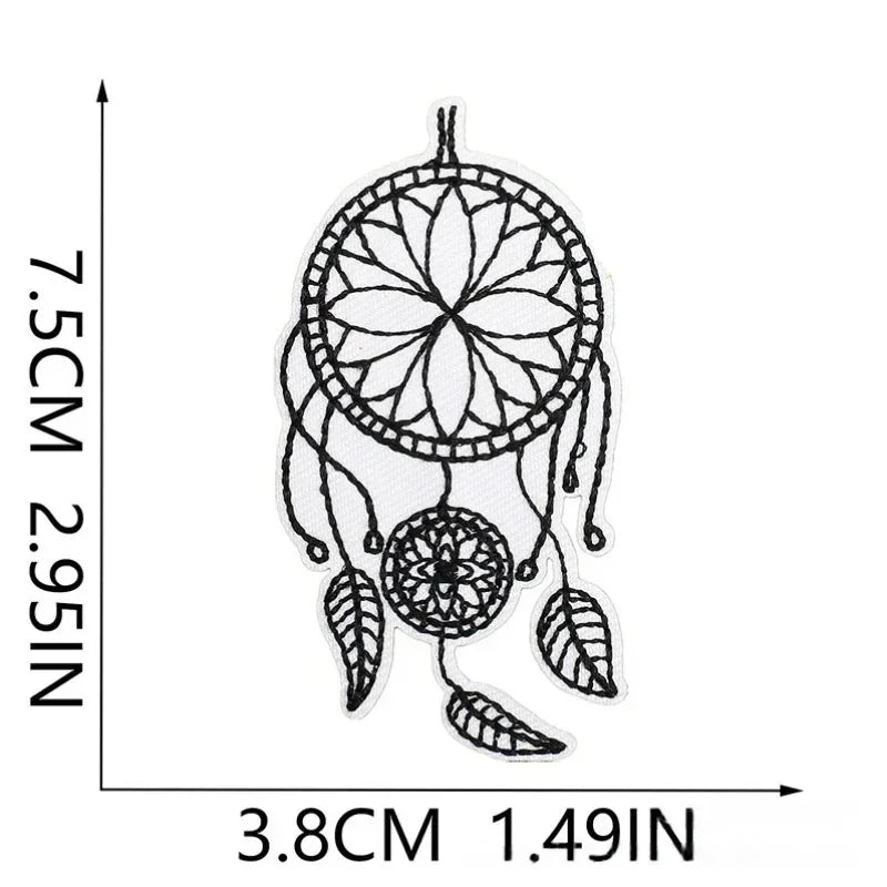 Halloween Themed Style Embroidere Costume Punk DIY Sewing IronCostume Hot Stick Patch