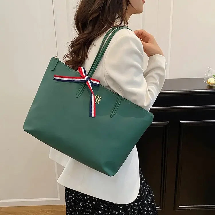 Vintage Elegant Diaper Bag: Luxury Crossbody Handbag For Women With Designer Letter Logo And Large Capacity Tote Function